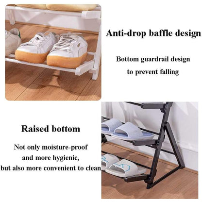 Organizador Calzado Zapatero 4 Niveles Estante Plegable