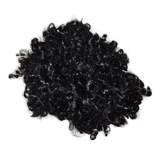 Peluca afro negro halloween