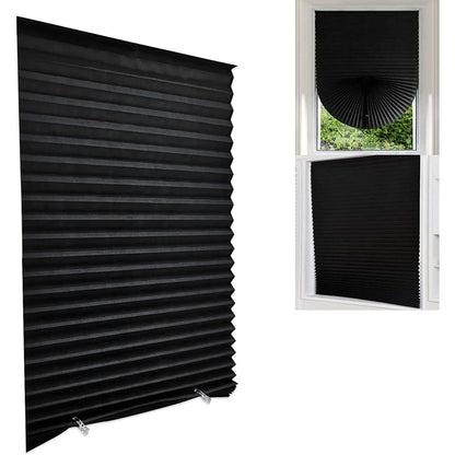 Persianas de ventana de cebra, cortina de sombra oscura para habitación, cortina enrollable y extraíble para ventana, cortinas de puerta francesas para cocina y baño