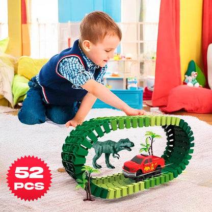 Pista dinosaurios carros