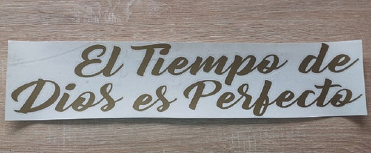 Reloj Con Péndulo Frase En Vinilo