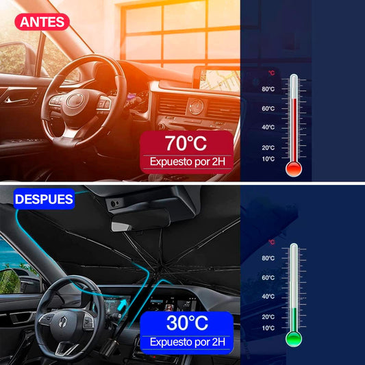Sombrilla Carro Protector Sol Calor Para Carro
