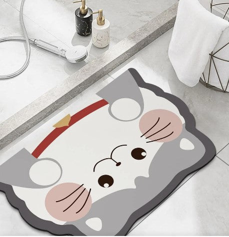 Tapete Absorbente Gato Para Bano Hogar