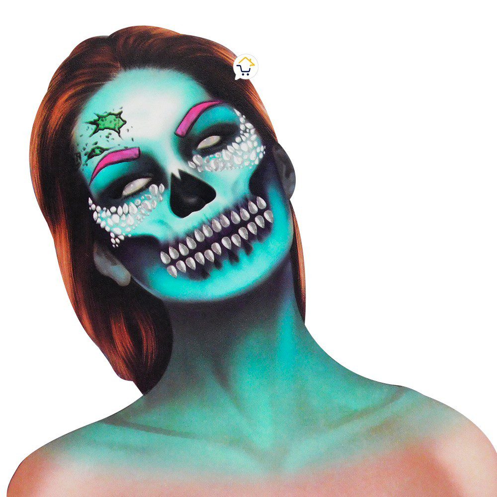Tatuaje Temporal Piedras Halloween