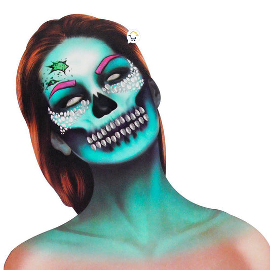 Tatuaje Temporal Piedras Halloween