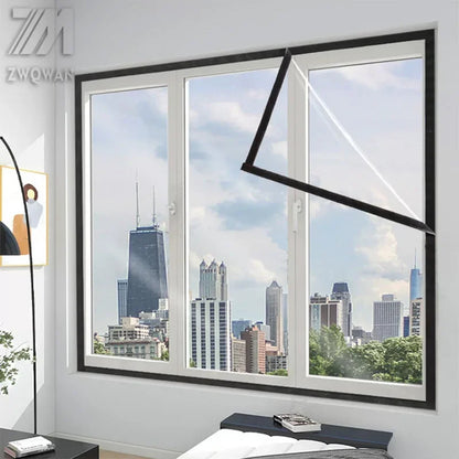 🟡 Tela plástica de sellado de película cálida y resistente al viento para ventana