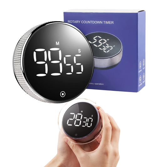 Temporizador Magnético Cronometro Alarma Digital Giratorio