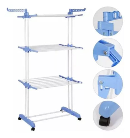Tendedero de Ropa 3 niveles Plegable