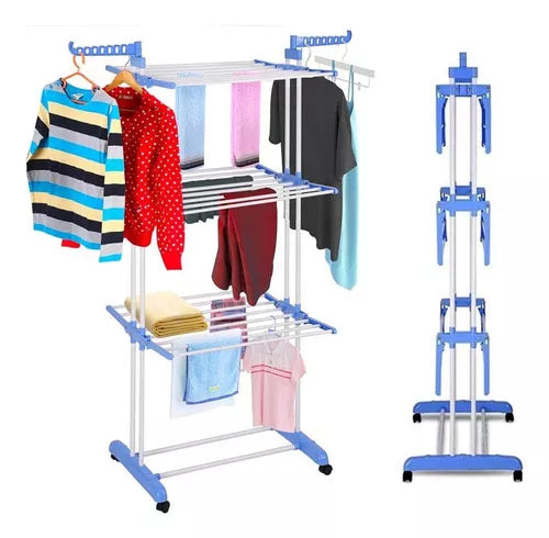 Tendedero de Ropa 3 niveles Plegable