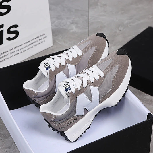 🟡 Tenis de mujer de nuevo estilo, suela gruesa, zapatillas cómodas transpirables para temporada