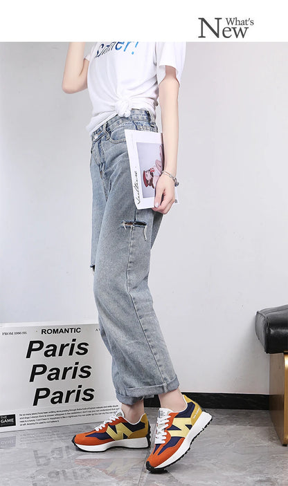 🟡 Tenis de mujer suela gruesa