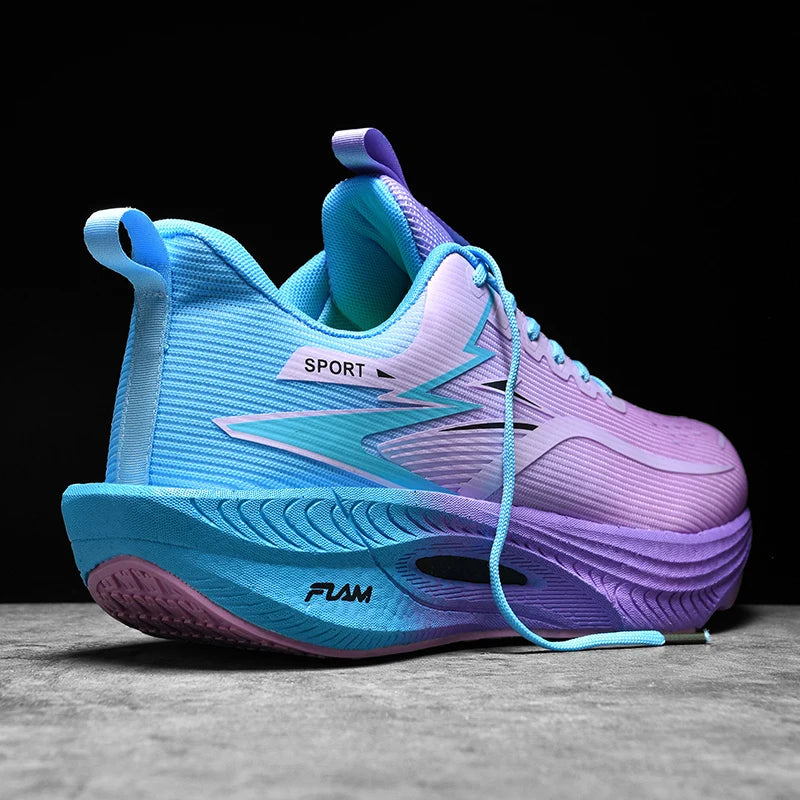 🟡 Tenis deportivos de alta calidad, zapatillas informales con plataforma para correr, entrenador para hombre, zapatillas de baloncesto transpirables para caminar, cómodas para mujer