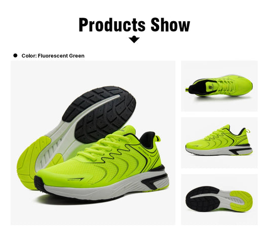 🟡 Tenis deportivos para hombre, nuevas zapatillas de correr transpirables de malla para hombre, zapatillas ligeras y coloridas para caminar