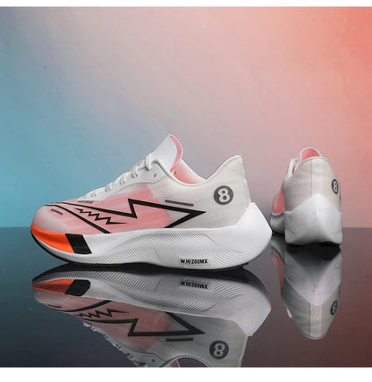 🟡Tenis deportivos para hombre, zapatillas para correr con placa de carbono y palma completa, zapatillas de entrenamiento para atletismo absorbentes de golpes para carreras de maratón para hombre y mujer
