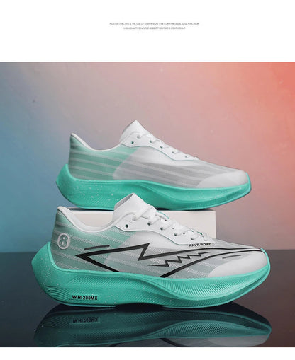 🟡Tenis deportivos para hombre, zapatillas para correr con placa de carbono y palma completa, zapatillas de entrenamiento para atletismo absorbentes de golpes para carreras de maratón para hombre y mujer