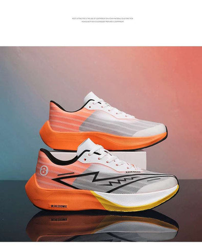 Tenis deportivos para hombre, zapatillas para correr con placa de carbono y palma completa, zapatillas de entrenamiento para atletismo absorbentes de golpes para carreras de maratón para hombre y mujer