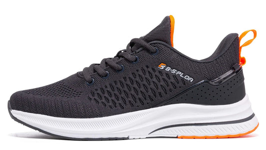 🟡 Tenis para correr ligeras para hombre, zapatillas informales de malla de diseñador con cordones, tenis para deportes al aire libre y gimnasio