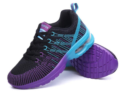🟡 Tenis para mujer, zapatillas deportivas de malla con aumento de altura de 4CM con cojín de aire para Fitness, zapatillas deportivas transpirables para caminar para mujer