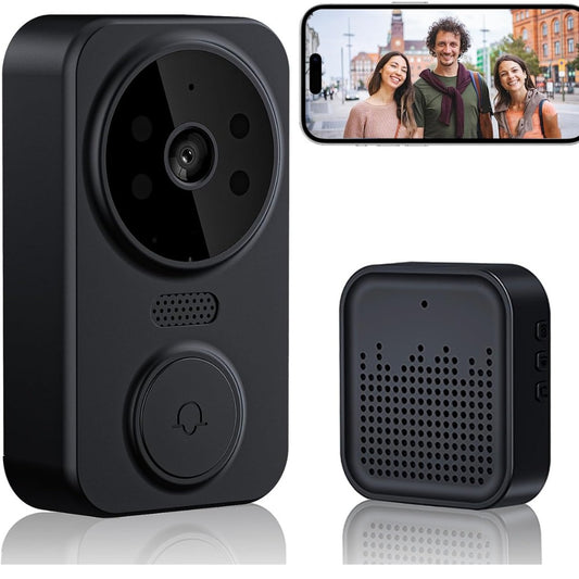 Timbre De Puerta Inalámbrico Wifi Con Cámara Visión Nocturna Recargable