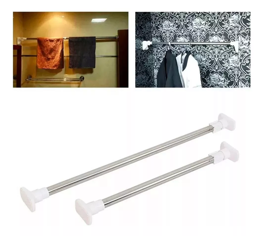 Tubo Barra Colgar Cortina Ajustable 2,30 mts