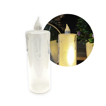 Vela Led Efecto Cristal Decoración Hogar Navidad