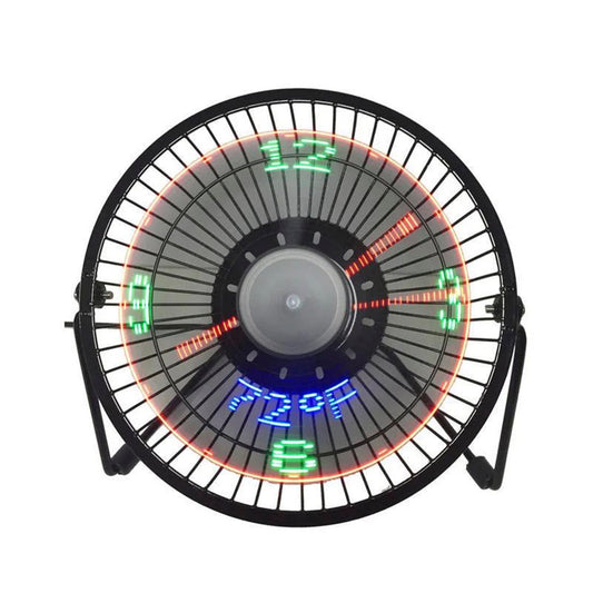 Ventilador  Reloj LED USB