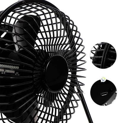Ventilador  Reloj LED USB