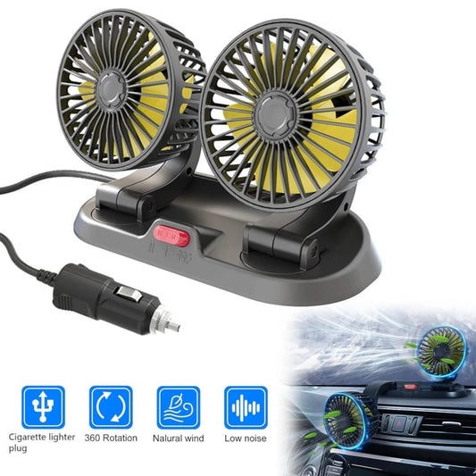 Ventilador portátil de carro 12 voltios