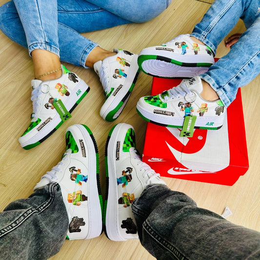 Tenis Air Force One Minecraft Dibujos Animados | Nike