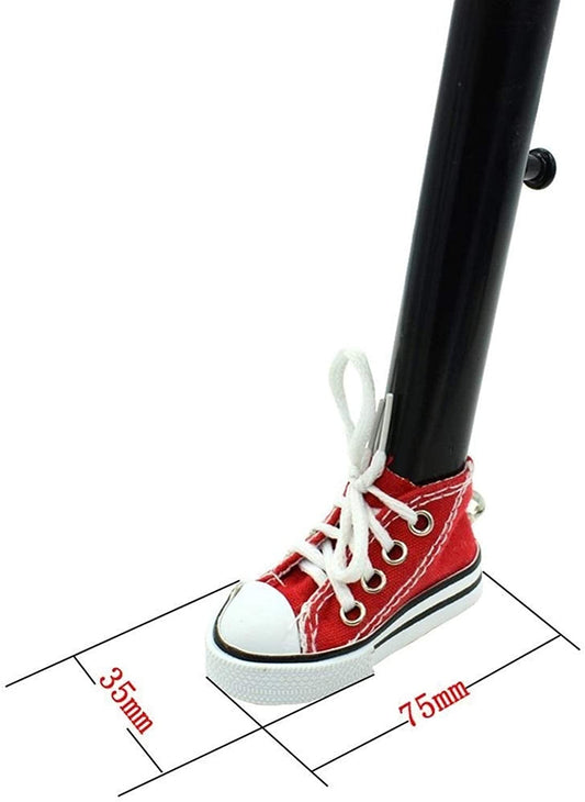 🟡 Zapatico para moto, protector gato de moto, Soporte lateral para motocicleta de 7,5 cm, cubierta creativa para trípode, Mini zapato, soporte para pie de bicicleta, soporte para motocicleta, decoración, piezas de motocicleta