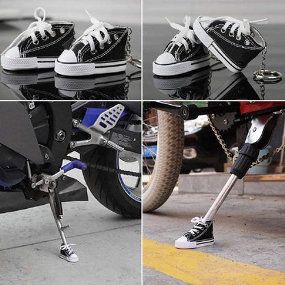 🟡 Zapatico para moto, protector gato de moto, Soporte lateral para motocicleta de 7,5 cm, cubierta creativa para trípode, Mini zapato, soporte para pie de bicicleta, soporte para motocicleta, decoración, piezas de motocicleta