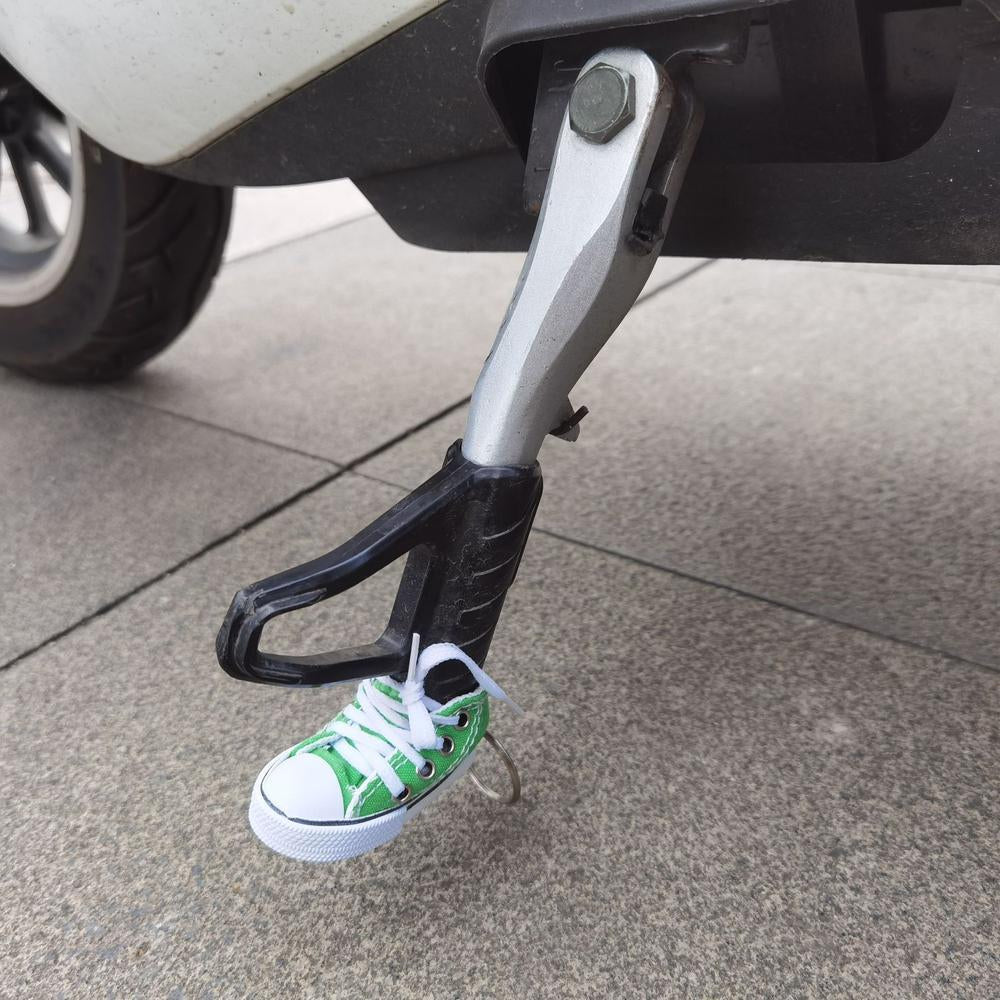 🟡 Zapatico para moto, protector gato de moto, Soporte lateral para motocicleta de 7,5 cm, cubierta creativa para trípode, Mini zapato, soporte para pie de bicicleta, soporte para motocicleta, decoración, piezas de motocicleta