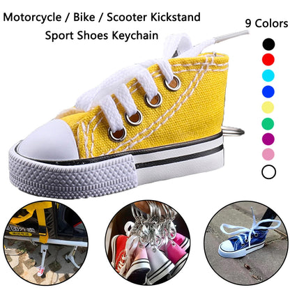 🟡 Zapatico para moto, protector gato de moto, Soporte lateral para motocicleta de 7,5 cm, cubierta creativa para trípode, Mini zapato, soporte para pie de bicicleta, soporte para motocicleta, decoración, piezas de motocicleta