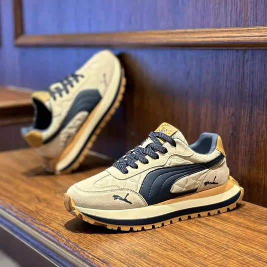 🟡 Zapatos Deportivos Suela Gruesa Hombre