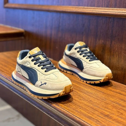 🟡 Zapatos Deportivos Suela Gruesa Hombre