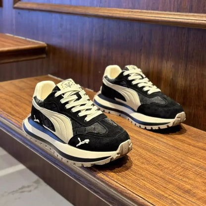 🟡 Zapatos Deportivos Suela Gruesa Hombre