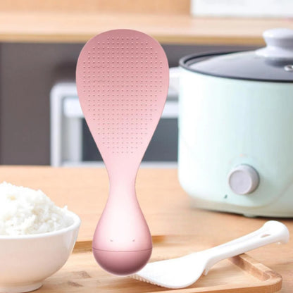🟡 Cuchara de arroz y buffet antiadherente, cuchara de arroz fácil de limpiar, cuchara vertical para evitar contaminar y servir mejor el arroz