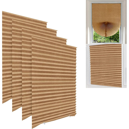 🟡 Persianas de ventana de cebra, cortina de sombra oscura para habitación, cortina enrollable y extraíble para ventana, cortinas de puerta francesas para cocina y baño