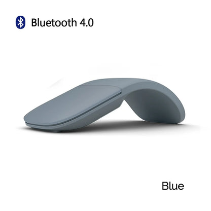 🟡 Ratón inalámbrico plegable con Bluetooth 4.0 Mouse silencioso ultrafino con arco táctil de 1600 DPI para uso en oficina y portátil, Surfacebook