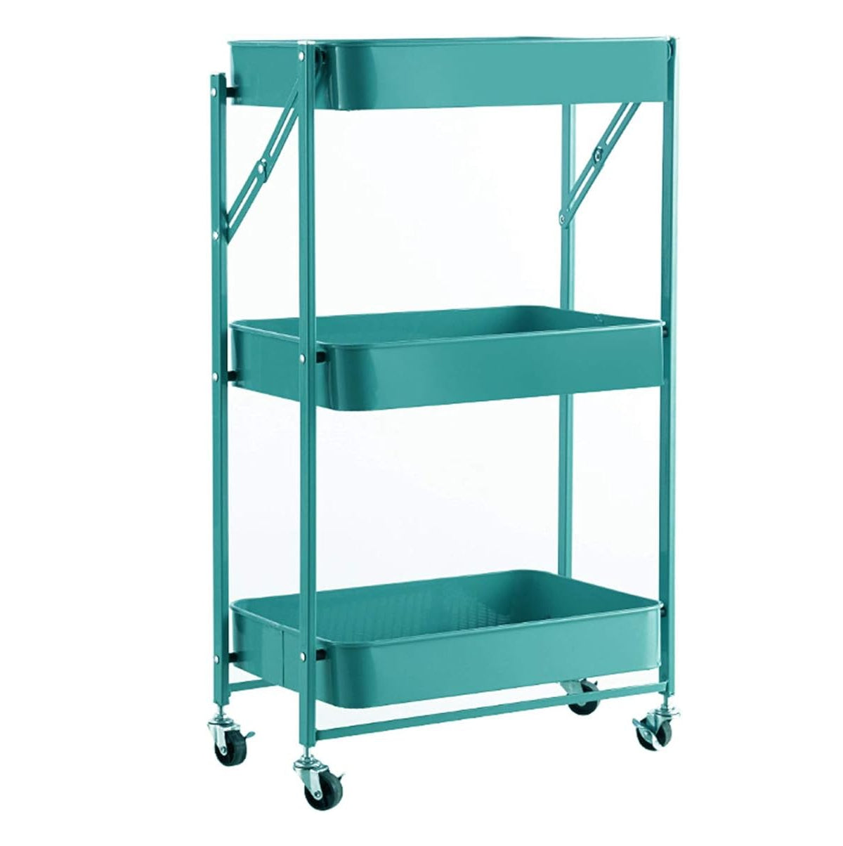 Carro Cocina 3 Niveles Metálico Plegable
