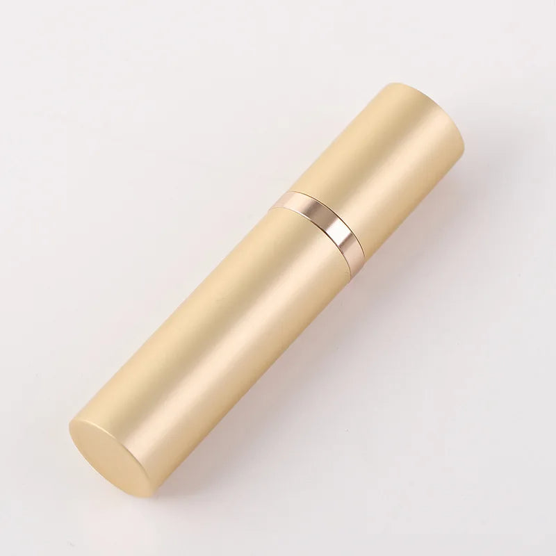 🟡 Mini botella de Perfume recargable de 5ml, botella cosmética portátil, botella pulverizadora, atomizador, contenedor en aerosol, botellas recargables de viaje, oficina, estudio, fuera de la casa