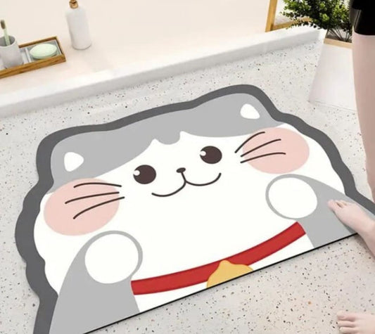 Tapete Absorbente Gato Para Bano Hogar