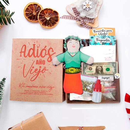 Kit Año Viejo Muñeco Caja Ritual Diciembre