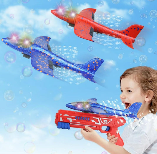 Lanzador de Avión Suelta Burbujas