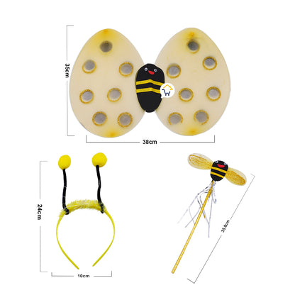 Disfraz Abeja Alas Diadema Niñas Halloween