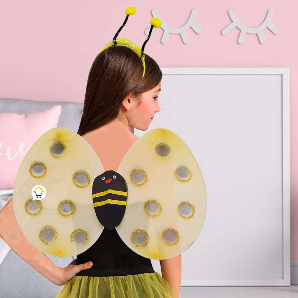 Disfraz Abeja Alas Diadema Niñas Halloween