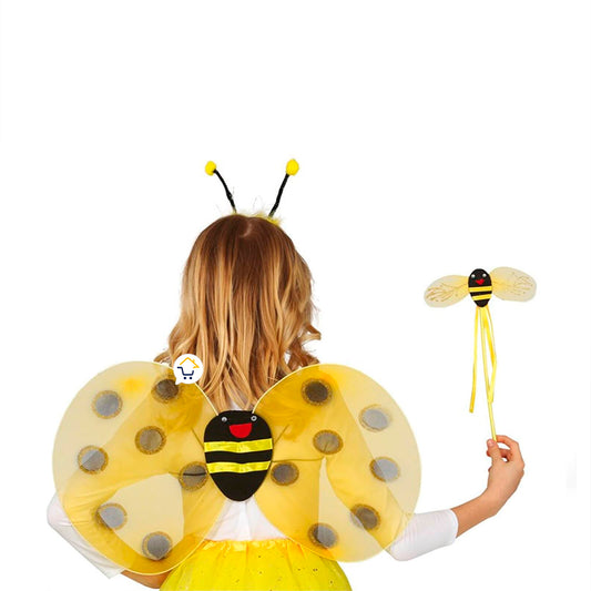 Disfraz Abeja Alas Diadema Niñas Halloween