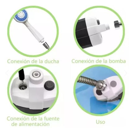 Ducha portátil regadera recargable