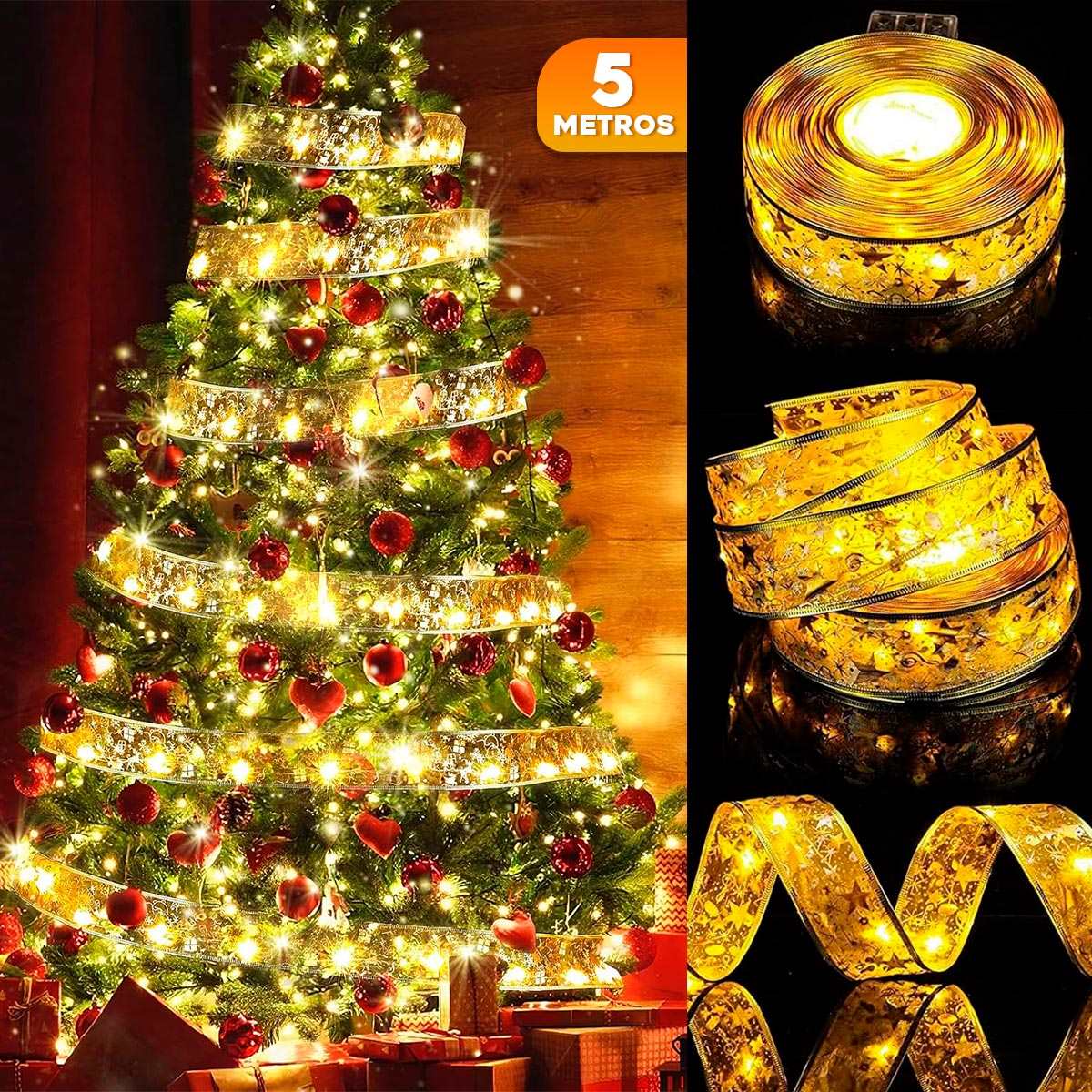 Cinta Led Navidad 5 Mts Decoración