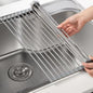 Escurridor Secador De Platos Enrollable Plegable Inoxidable